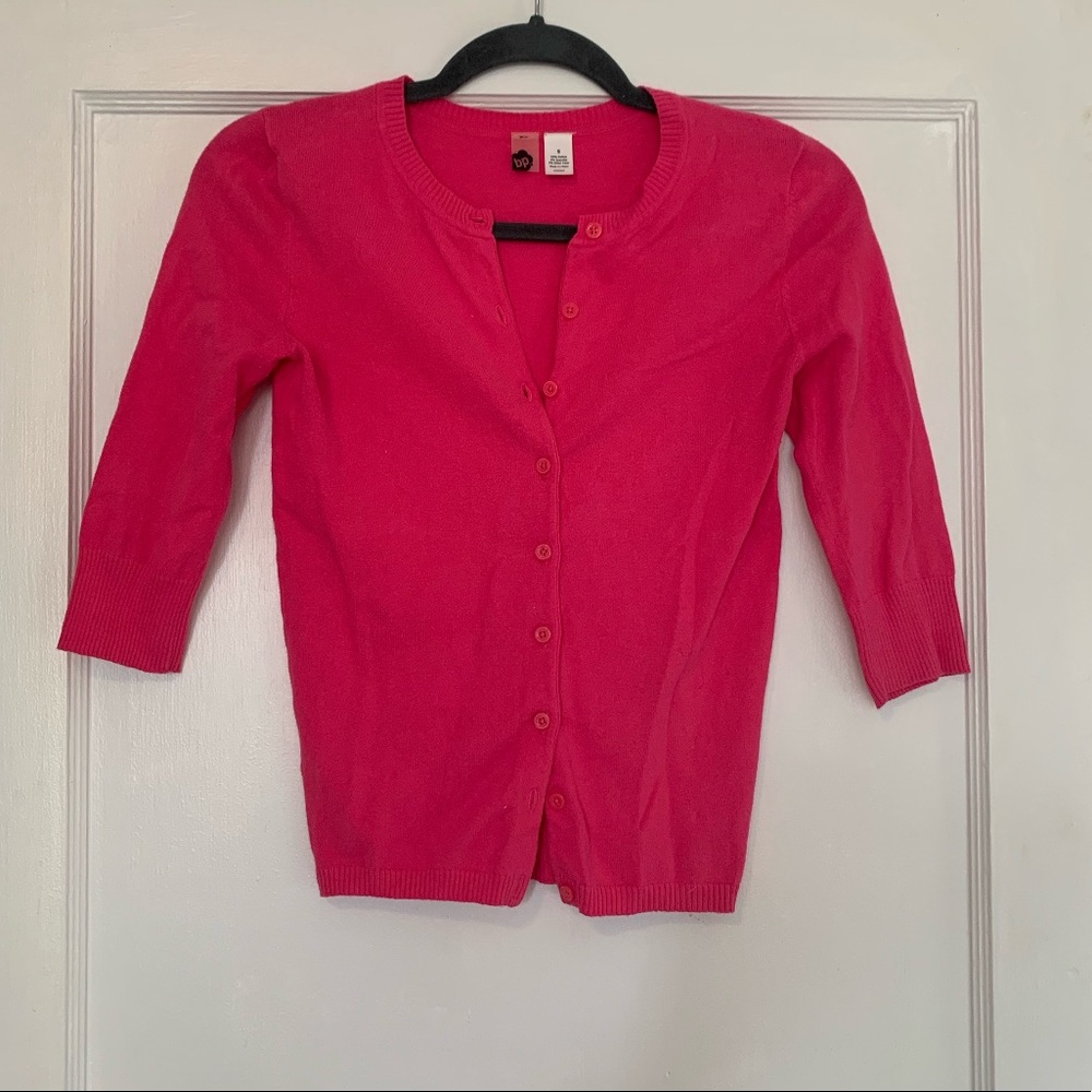 Pink BP hip length sweater